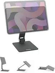Plugable Magnetic Tablet Holder for iPad Stand Compatible with MagSafe iPad Pro 11" and iPad Air 10.9", Portable Foldable 360° Rotating Stand (AMS-STAND11)