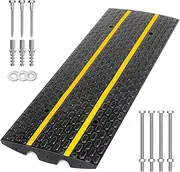 FCOME Rubber Heavy Duty 44000lbs Capacity Car Ramp, Rubber Threshold Ramp, Driveway Curb Ramp, Doorway Rubber Ramp (R3)
