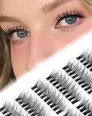 Wispy Lash Clusters Mink Eyelash Clusters Fluffy DIY Lashes Clusters 7 Pairs Natural Cluster Eyelash Extensions at Home C Curl Fluffy Eyelash Extensions