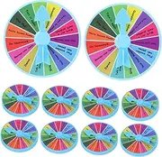 GETAJGHSD 10pcs Entertainment Mini Roulette Wheel Drinking Game Tabletop Roulette Wheel Reward Wheel Raffle Wheel Group Game Wheel Feelings Wheel Mini Spinners Wheel Plastic