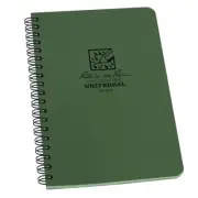RITR Side Spiral 4.625 x 7 Polydura Notebook - Universal - Green