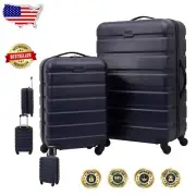 Durable ABS Hardshell 20-Inch Carry-On Luggage with Four-Wheel Maneuverability