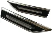 POEXIR For Chevrolet, for Cruze, Led Side Marker Led Side Lights 2pcs Led Lamp Turn Light Fender Lamps Car Yellow White Turn Signal Light(BLACK Blue)
