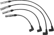 ACROPIX Car Spark Plug Coil Wires Ignition Coil Harness Cable 7mm Fit for Volkswagen Beetle Golf Jetta L4 2.0L No.06A905430H/06A905430J - Pack of 4