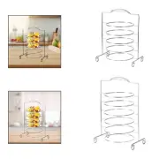 Serving Stand for Plates Organizer Simple Platter Stand Plates Storage Rack for
