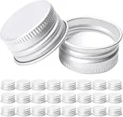 Didiseaon 50pcs Small Glass Jar Lids Replacement Bottle Covers Multi-use Caps Small Screw Lids Milk Bottle Caps Leak-proof Jar Caps Lid for Glass Cup Small Screw Caps Bottled Aluminum Metal