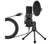 USB Microphone Computer Condenser Recording Microphones For Laptop Desktop PC