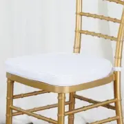 White POLYESTER CUSHION for CHIAVARI CHAIR Wedding Ceremony Dinner Decoration