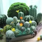 DIY Artificial Cactus Potted Cute Artificial Cactus Plants Home Decor