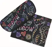 You Had Me at Meow Kitty Cat Eyeglasses Reading Glasses Case and Lens Cloth
