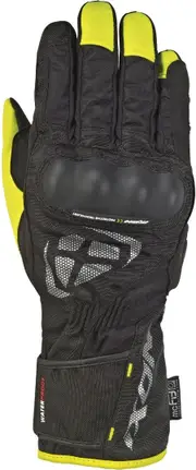 Ixon Rs Tourer waterproof Motorcycle Gloves, black-yellow, Size 3XL for Men Black Yellow