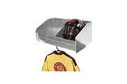 Pit Pal 2 Bay Wall Mount Helmet Shelf with Hanger 28.5"W x 12"H x 15"D