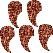 Yardwe 5 PCS Scratch Guitar Pickguard Decal Thickness Self Adhesive Ukulele Pickguard Sticker for Durable Protection and Aesthetic Appeal