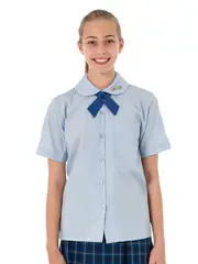 Short Sleeve Sky Blue Blouse Yr7-12