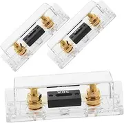 NOLITOY 3pcs Automotive Fuse Block Durable Fuse Holder for Audio System Easy Installation Enhanced Safety Features for Cars Trucks and Boats