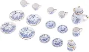 15 Pieces 1/12 Scale Miniature Classic Printed China Tea Set