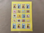 Curious George Stickers~Sheet Is 11” X 7 1/2” ~Includes 20 Assorted Stickers~New