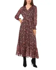 Vince Camuto Floral Print Maxi Dress