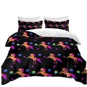 Retro Colors Horse Pattern Quilt Cover