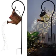 Solar Lanterns Outdoor Waterproof,Metal Watering Can Garden Decor,Hanging Sol...