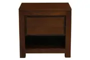 CT Amsterdam Solid Mahogany Timber 1 Drawer Bedside Table