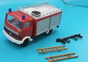 Herpa H0 814501 model car fire brigade Mercedes MB 813 with accessories