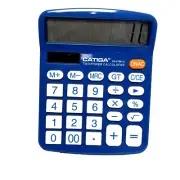 Catiga 12-Digit Portable Desktop Calculator-Dual Power-Large Keyboard+Display