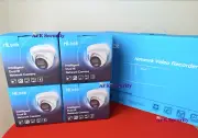 Hikvision HiLook 6MP 8CH NVR Kit 4 X 6MP Audio IP Turret T262H Camera Mic
