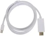 Mini DisplayPort DP to HDMI Cable Display Port for Microsoft Surface Pro 4K Mac (5 m, White)