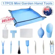 17PCS Mini Garden Hand Tools Transplanting Potting Succulent Plant Tool Set Trim