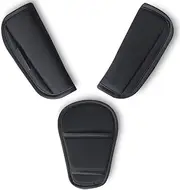THJOPOKEEL 3 Pcs Baby Stroller Car Seat Strap Covers and Crotch Pad Combo, Seat Belt Shoulder Pads Soft Seat Belt Strap Covers Universal for Newborns Infants Kids Child, Pushchair Seat Belt Covers