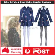 Joker2: Folie à Deux Cosplay Costume Harley Quinn Laday Gaga Dress+Sock Outfit