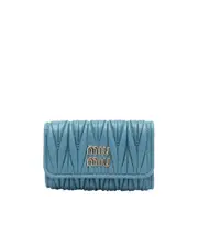 matelassé key holder wallet One size Blue