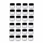 M01498x96 MOREZMORE 96 Empty 1/2 oz Clear PET Jar Lid 33/400 Genesis Paint