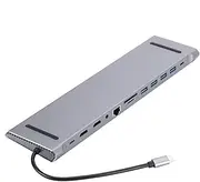 Docking Station for PC, Laptop Docking Station | USB Hub Adapter Docking Station - High Speed USB Splitter for Computer, USB Adapter