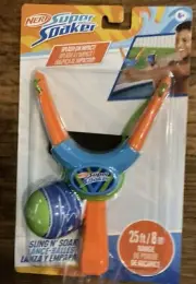 NERF Super Soaker Sling N’ Soak Sling Shot Splash Ball Launcher 25 Ft Range