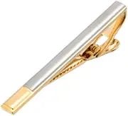 DRBASJHFO Necktie Bar Pinch Clip,Classic Tie Clips, Copper Gold Tie Clip Men's Business Clothing Apparel Accessories Accessories Tie Clip