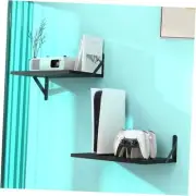 Projector Shelf Projector Wall Mount Floating Shelf, Projector 2-Shelf Black