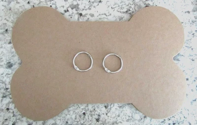 9" Dog Bone Chipboard Scrapbook Album (6 Pages)