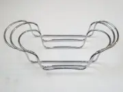 1 CORNINGWare CHROMED METAL SERVING CRADLE French White Casserole 1.5 Qt. ROUND