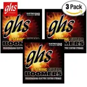 3-PACK GHS GBTNT-8 Boomers 8-String Electric Guitar Strings 10-80