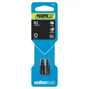 Sutton S1180225 R2 x 25mm Robertson Screwdriver Bit Insert Carded CRV 2pc