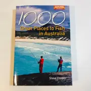 1000 Great Places to Fish in Australia - Steve Cooper Paperback Book 2009 1st Ed
