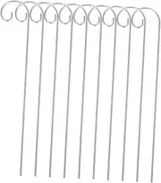 VICASKY Garden Decor Hooks 10 Pack Sturdy Shepherd Hooks for Outdoor Use for Bird Feeders Lanterns Plant Signage