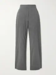 [LESET] LESET - Jane Stretch-wool Straight-leg Pants - Gray - x small x small Gray