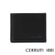 【Cerruti 1881】限量2折 義大利頂級小牛皮8卡短夾 全新專櫃展示品(黑色 CEPU05421M)