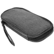 Earphone Organizer Bag Data Line Storage Electronics Wire Beige Miss Travel