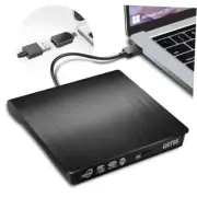 External DVD Drive, Portable USB 3.0 CD +/-RW Drive DVD Player for ROM 2 in 1