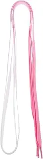 [COLLBATH] 1 Pair Colored Gradient Flat Shoelaces Polyester Braided Replacement Strings for Sneakers Canvas Shoes Easy to Use Durable Multi Functional Sports Shoe Laces
