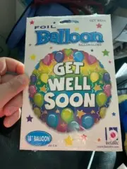 Betallic 18" Get Well Soon Round Foil Balloon New!!!
